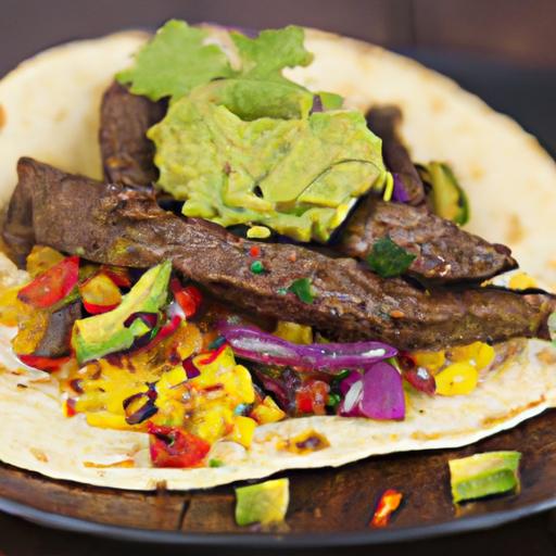 adobo marinated grilled steak tacos