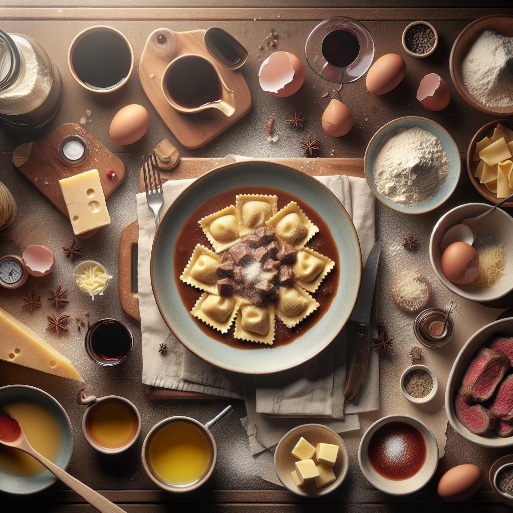 agnolotti al sugo d'arrosto