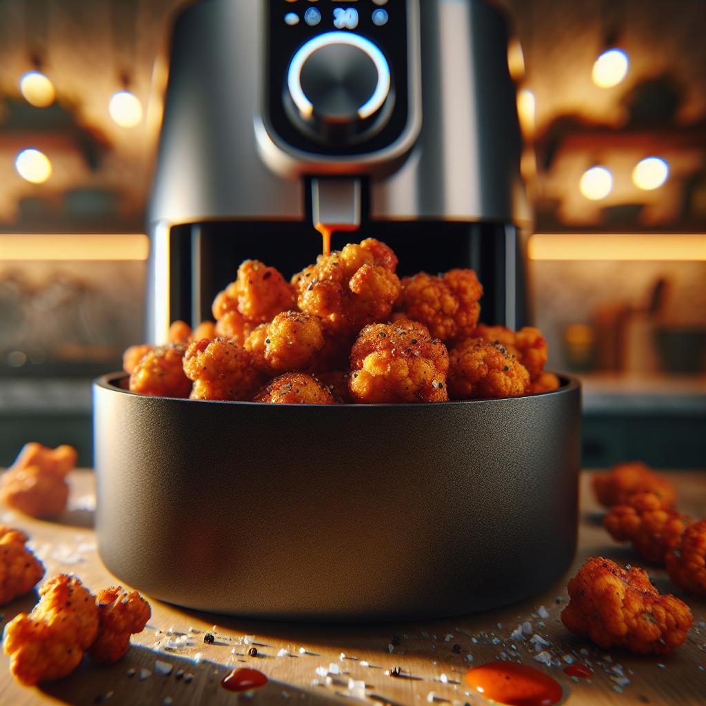 Air Fryer Buffalo Cauliflower Bites