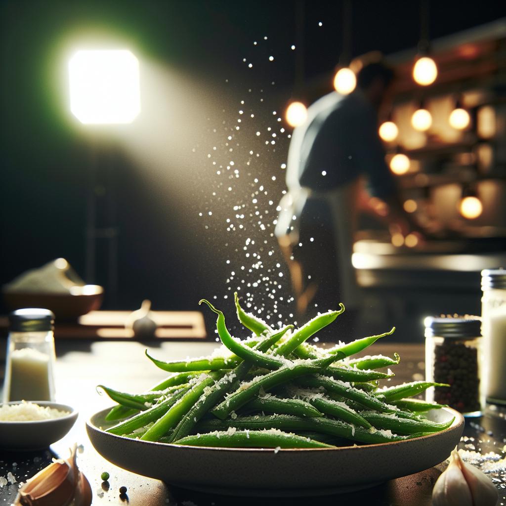 Air Fryer Garlic Parmesan Green Beans