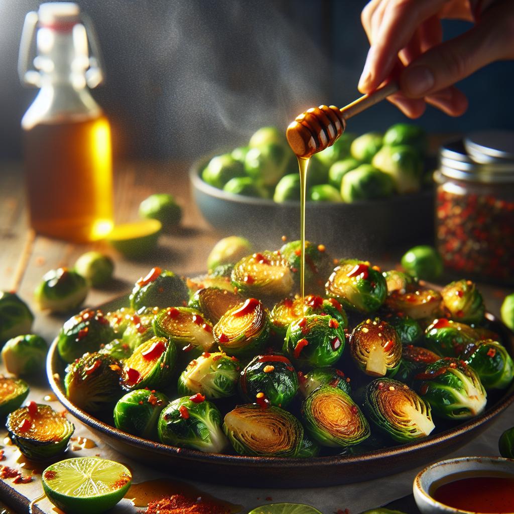 Air Fryer Honey Sriracha Brussels Sprouts