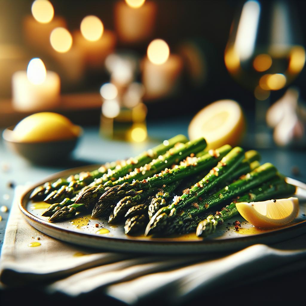 Air Fryer Lemon Asparagus