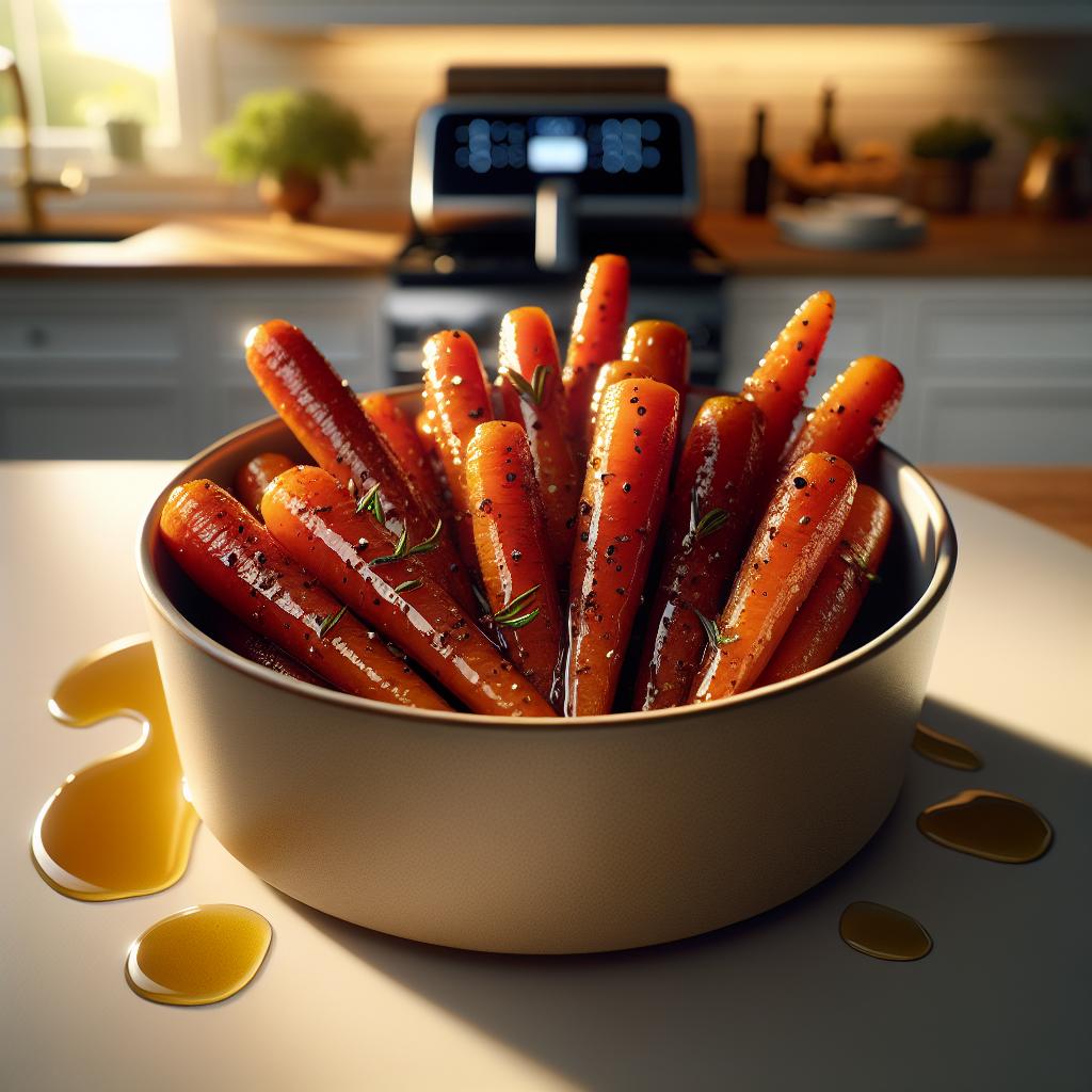 Air Fryer Maple Glazed Carrots