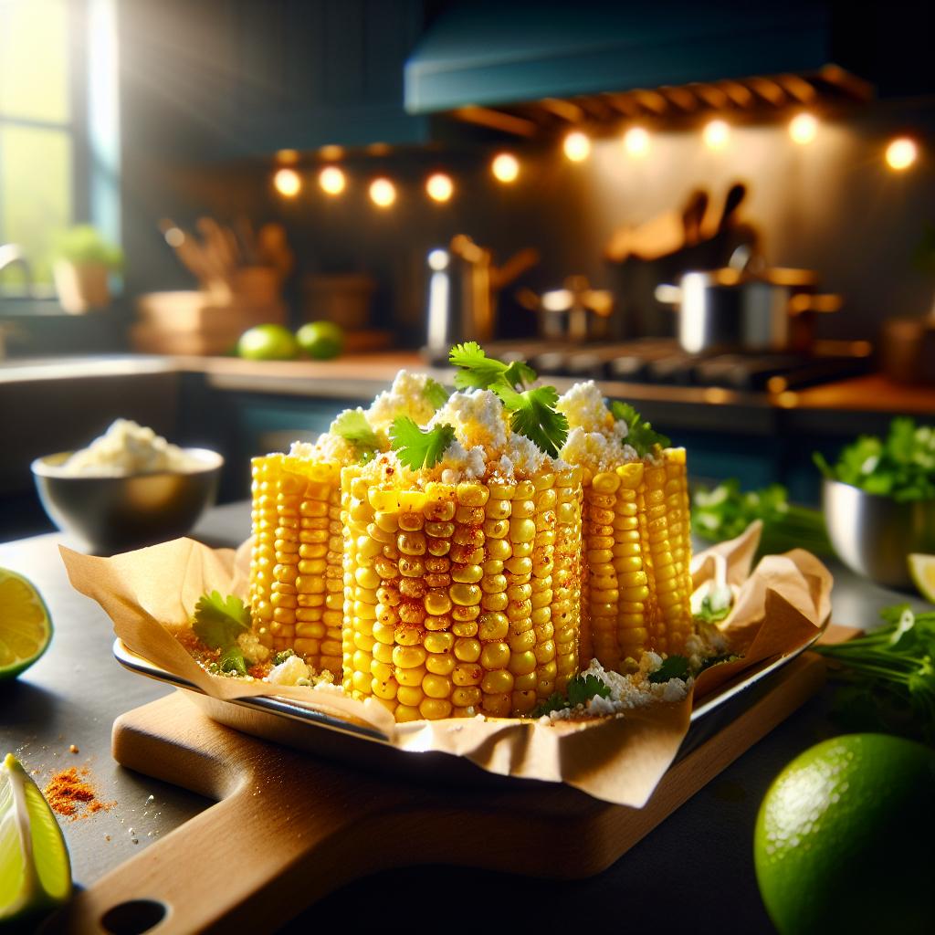 Air Fryer Mexican Street Corn