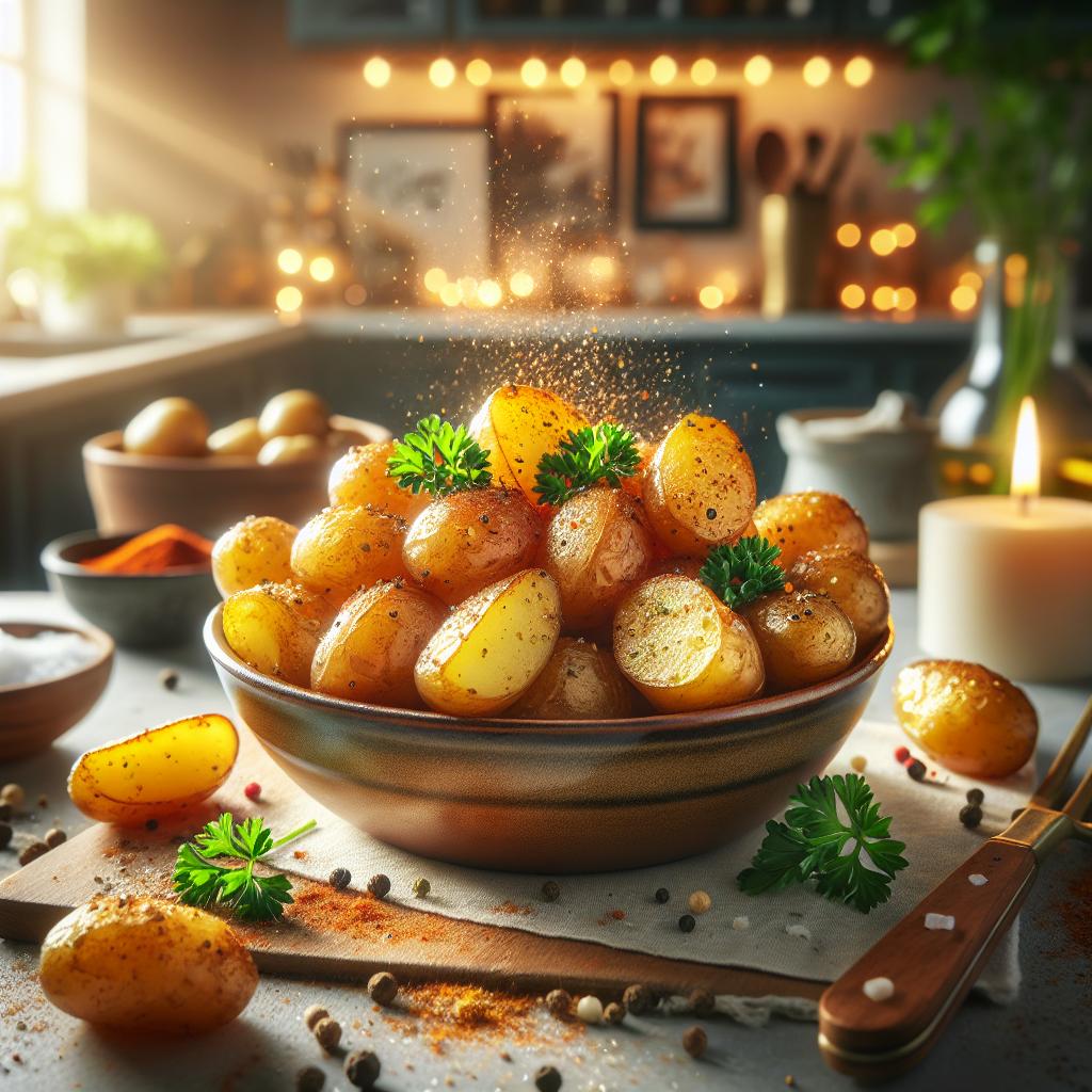 Air Fryer Roasted Baby Potatoes