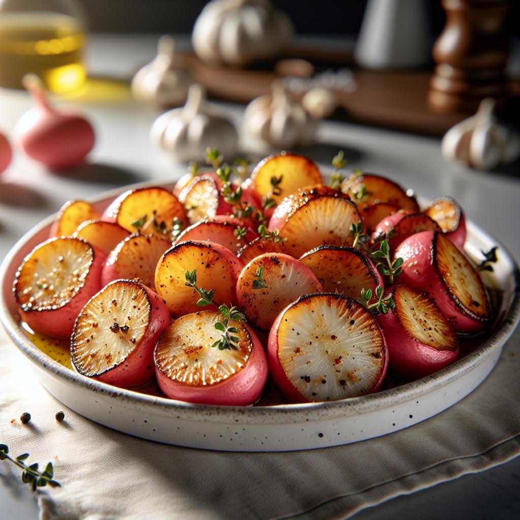 Air Fryer Roasted Radishes