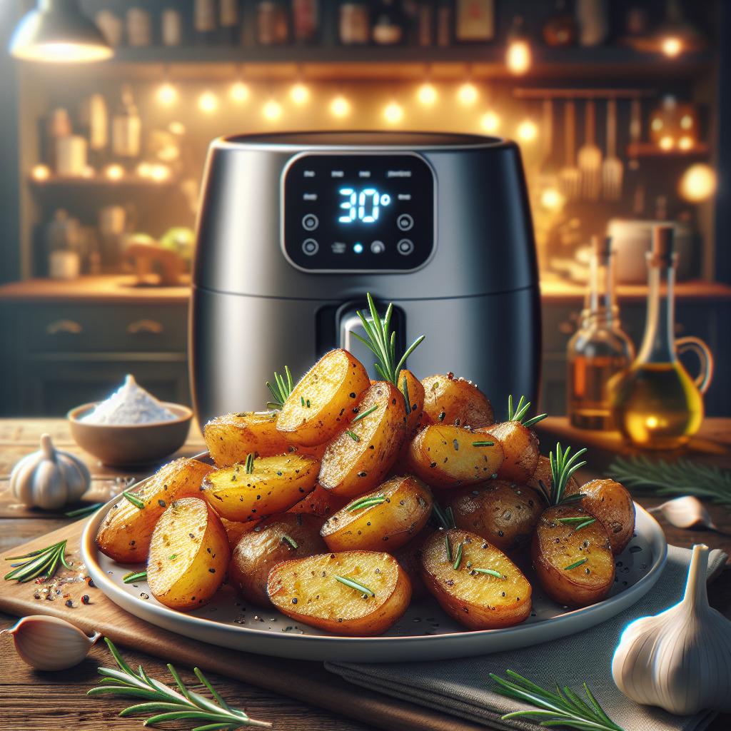 Air Fryer Rosemary Garlic Potatoes