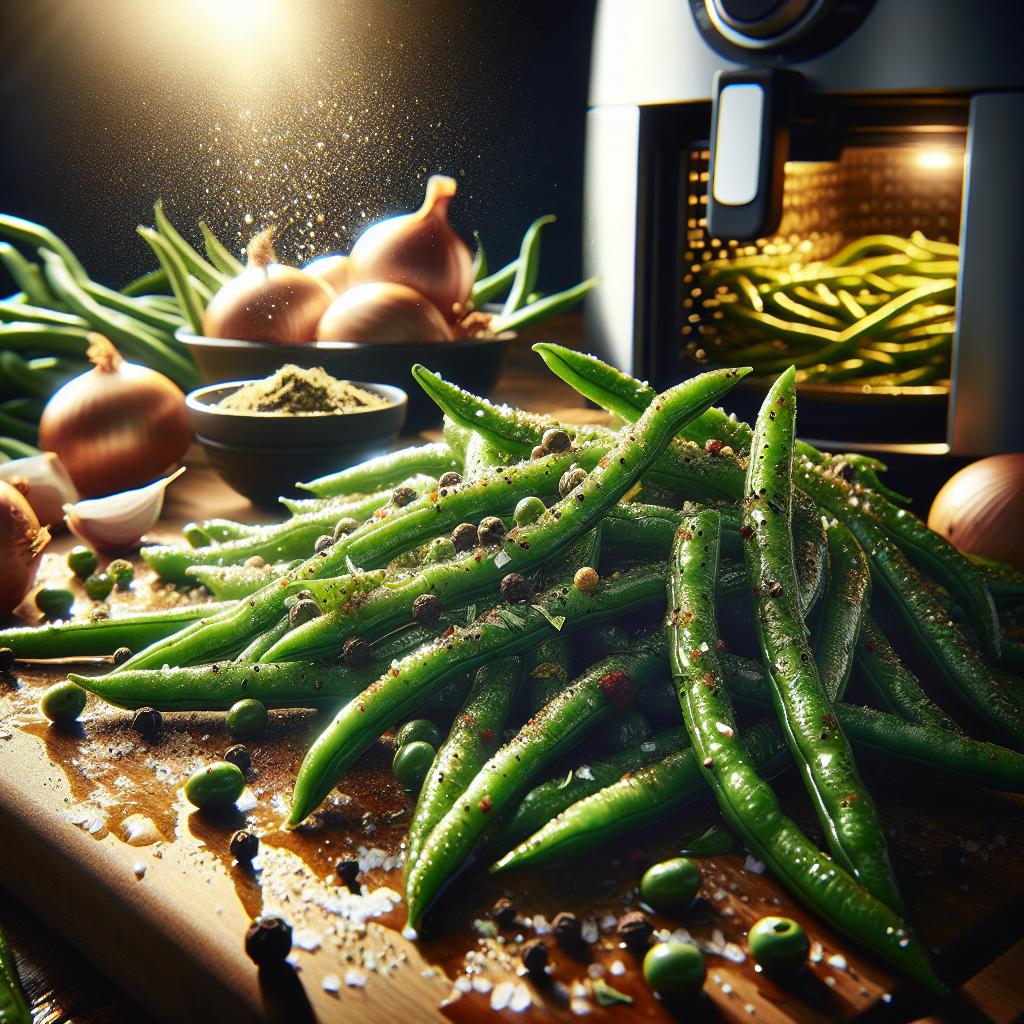 Air Fryer Seasoned Green Beans