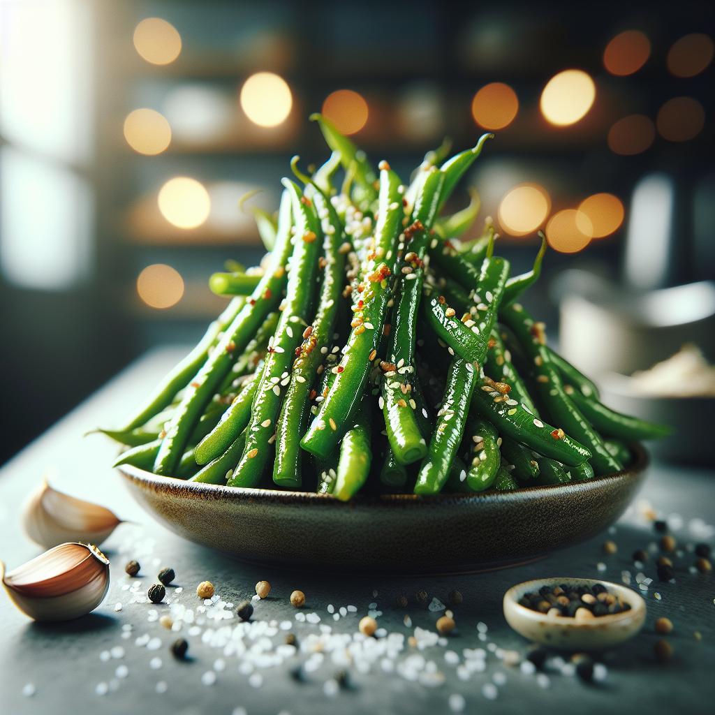 Air Fryer Sesame Green Beans