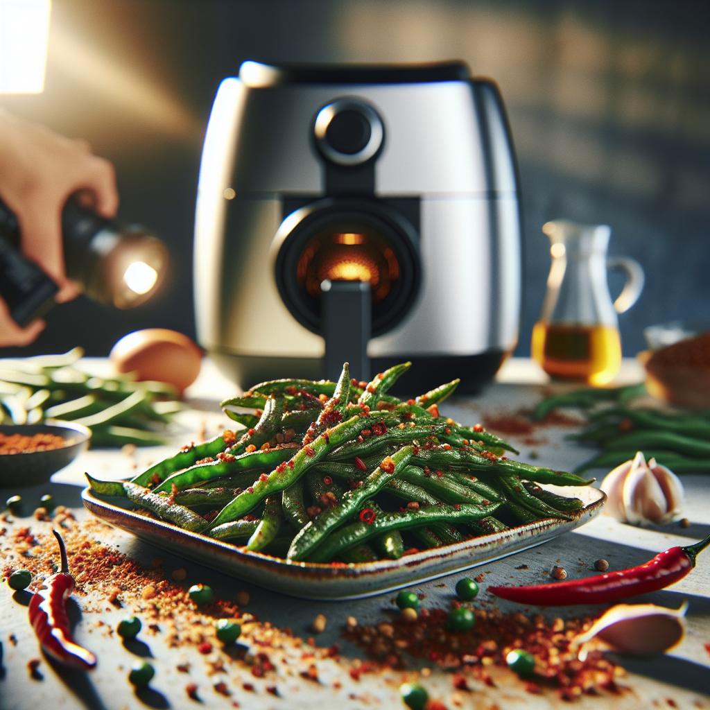 Air Fryer Szechuan Green Beans