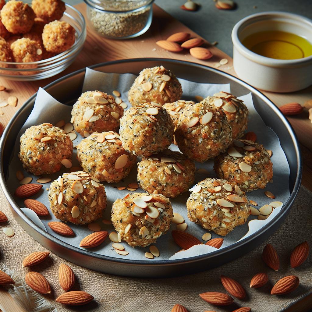 almond and hemp seed chicken nuggets