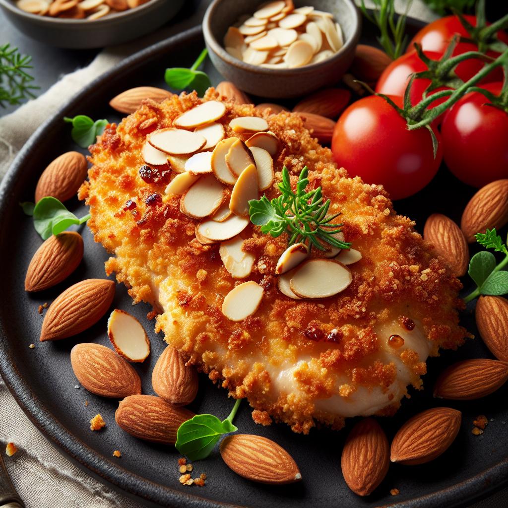 almond crusted chicken cutlets