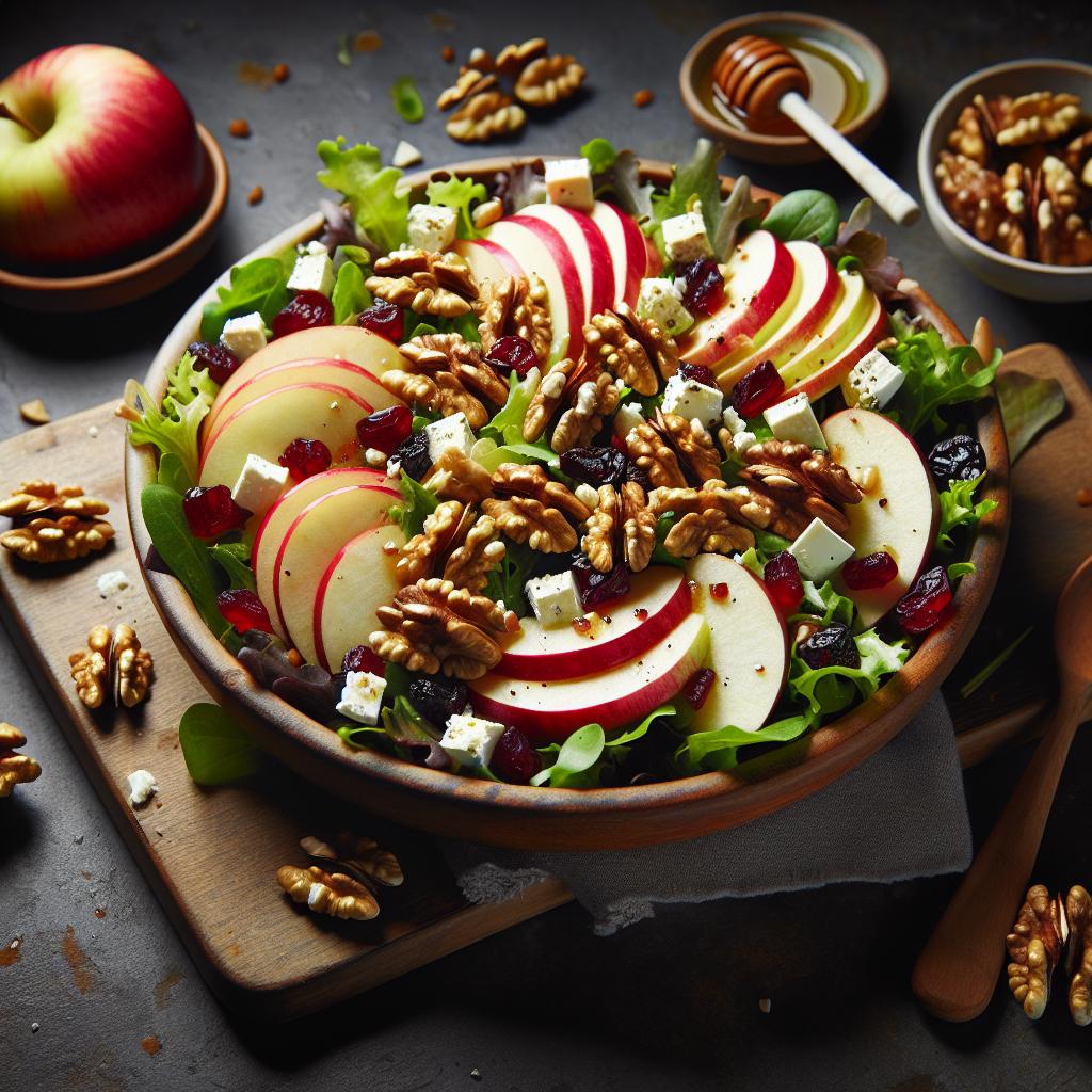 apple cranberry walnut salad