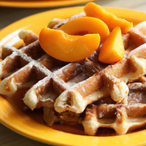 Apricot Cobbler Waffles