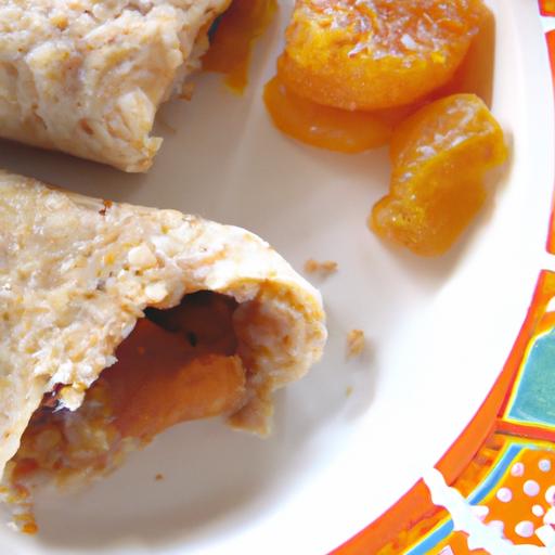 apricot crisp burritos