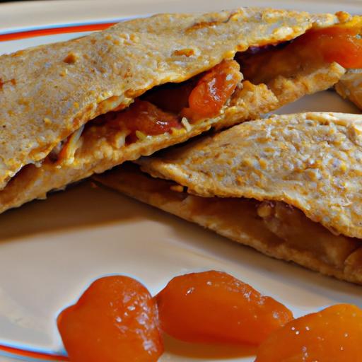 Apricot Crisp Quesadillas