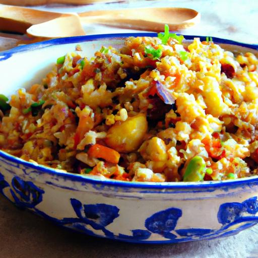 apricot crumble fried rice