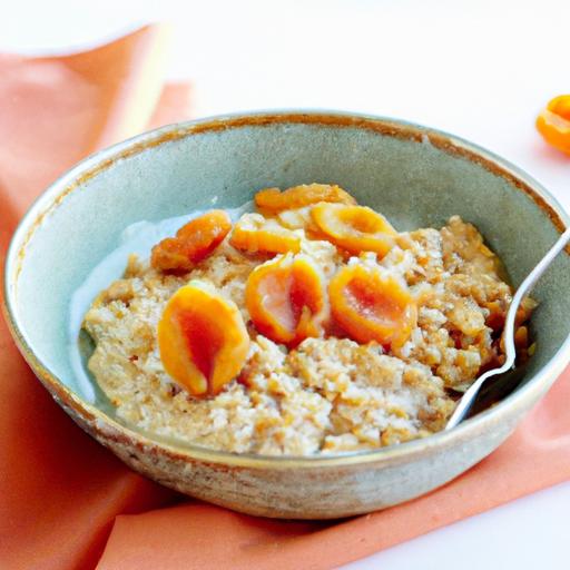 apricot crumble oatmeal