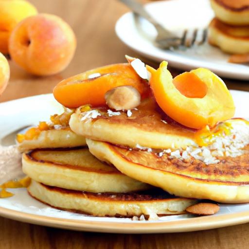 apricot crumble pancakes