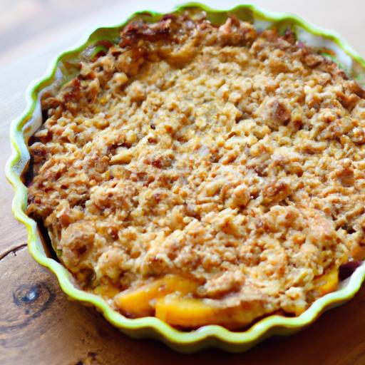 apricot crumble pie