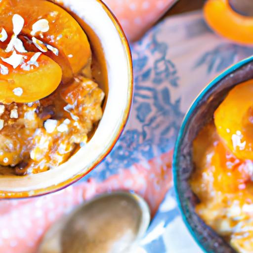 apricot crumble porridge