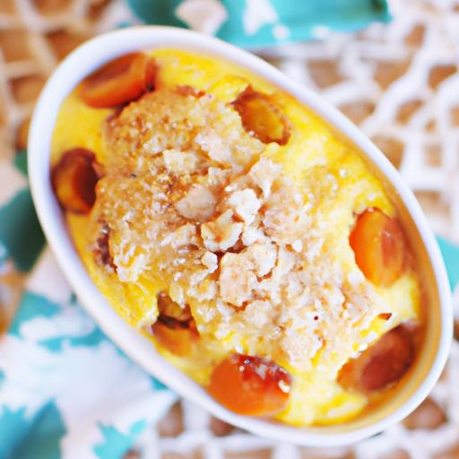 apricot crumble pudding