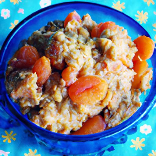 apricot crumble rice