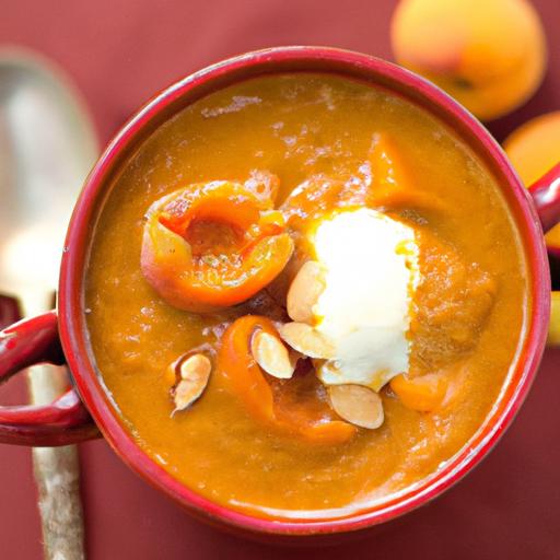 apricot crumble soup