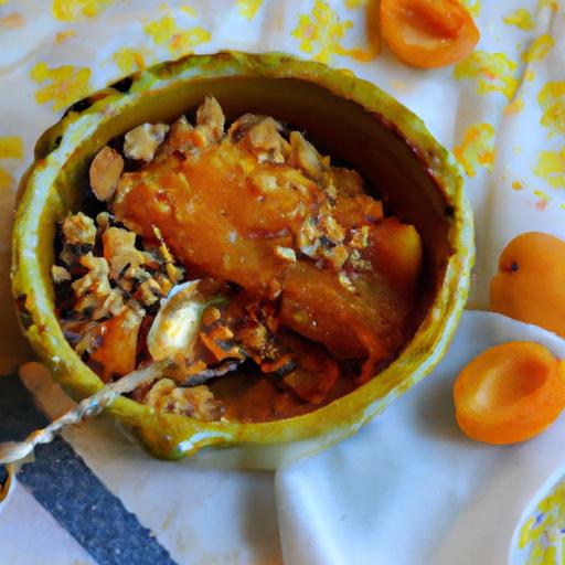 apricot crumble stew