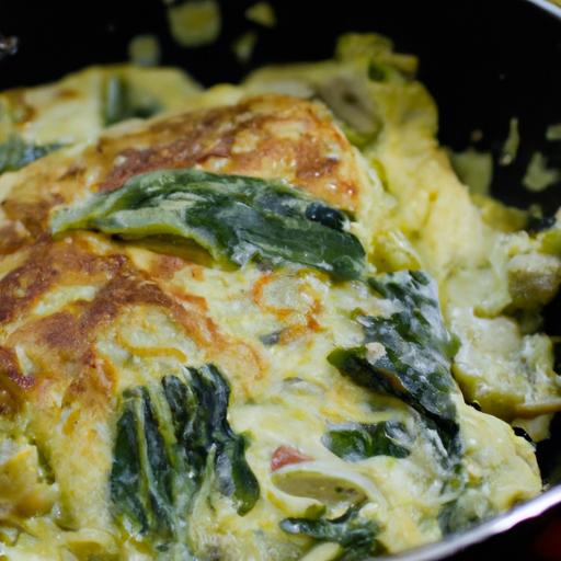 Artichoke and Spinach Omelette