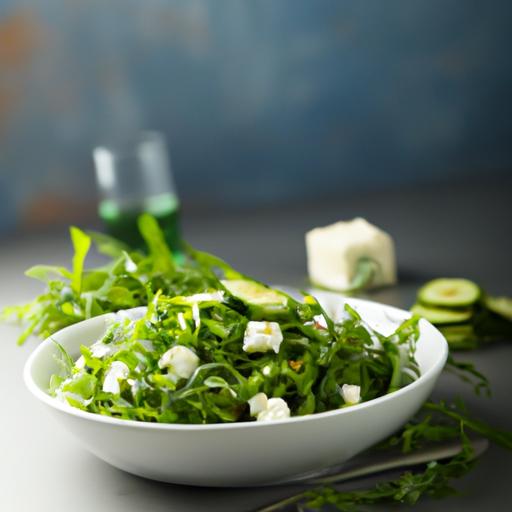 arugula, cucumber and feta salad