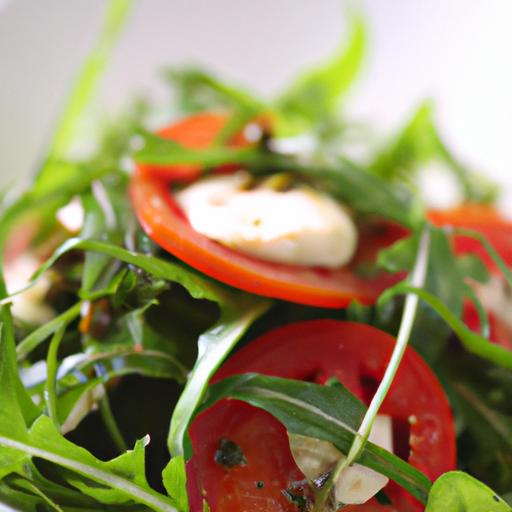 arugula, tomato and mozzarella salad