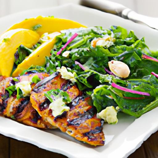 Arugula Grilled Chicken and Mango Salad