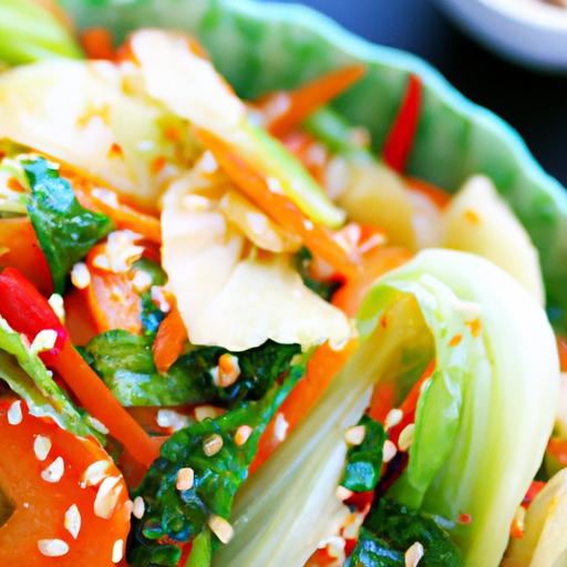 Asian Cabbage Salad with Sesame Dressing