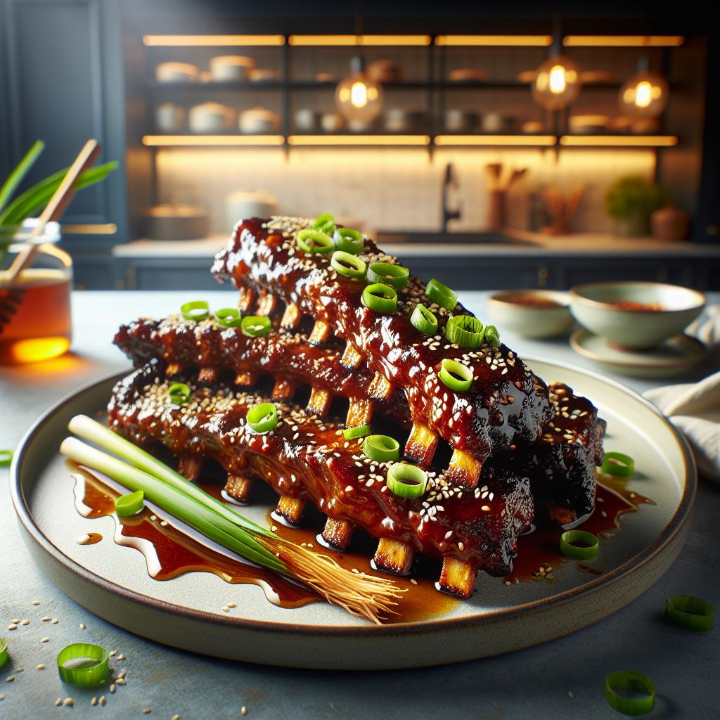 Asian Inspired Sticky Beef Ribs