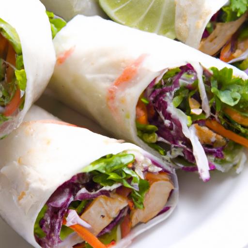 Asian Slaw and Tofu Wraps