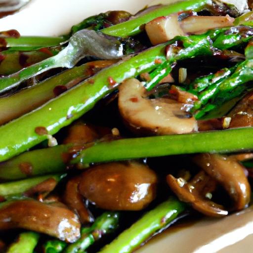 asparagus and mushroom stir fry