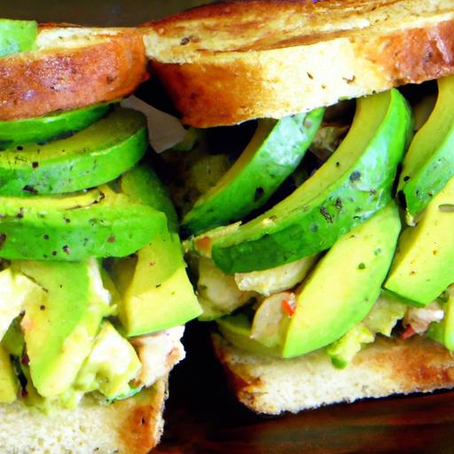 avocado and chicken sandwich