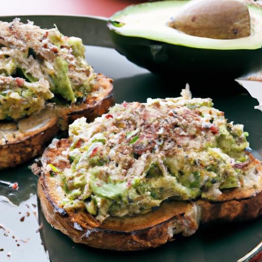 avocado and dungeness crab toast