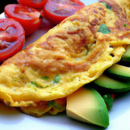 Avocado and Tomato Omelette