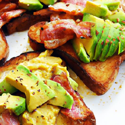 bacon and avocado toast