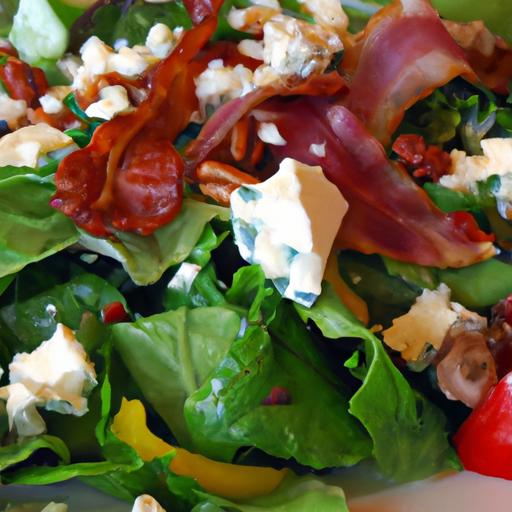 bacon and blue cheese salad