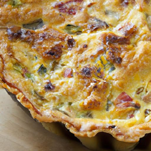 bacon and cheddar quiche