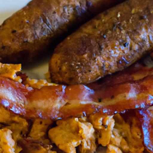 bacon and egg breakfast sausage