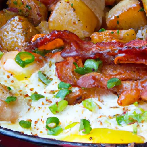 bacon and egg breakfast skillet