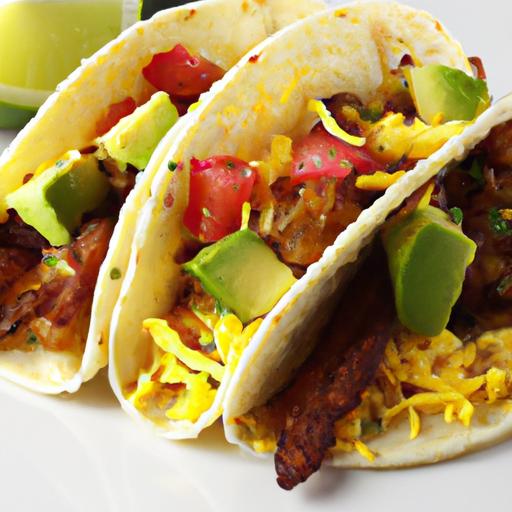 bacon and egg breakfast tacos