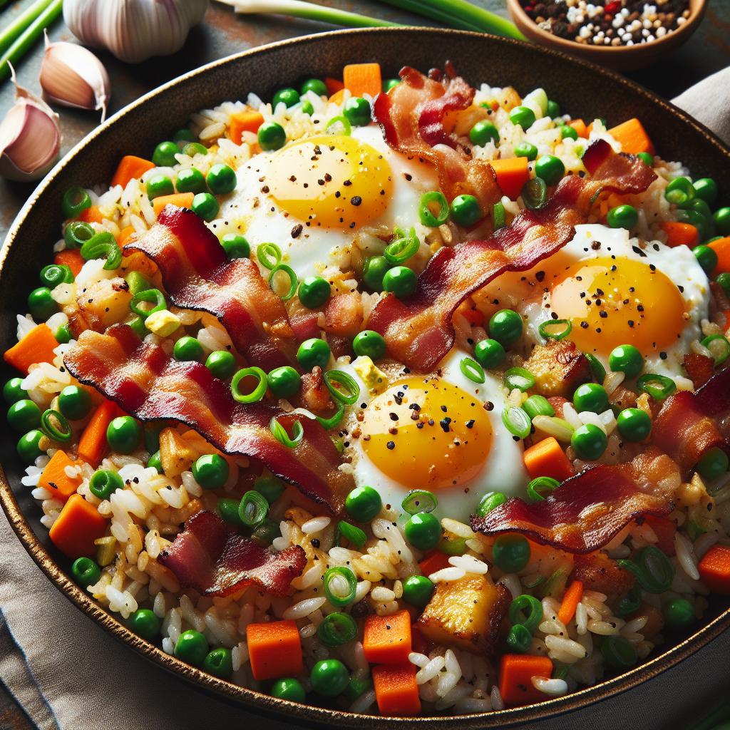 bacon and egg fried rice