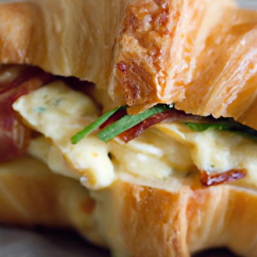 Bacon and Egg Salad Croissant