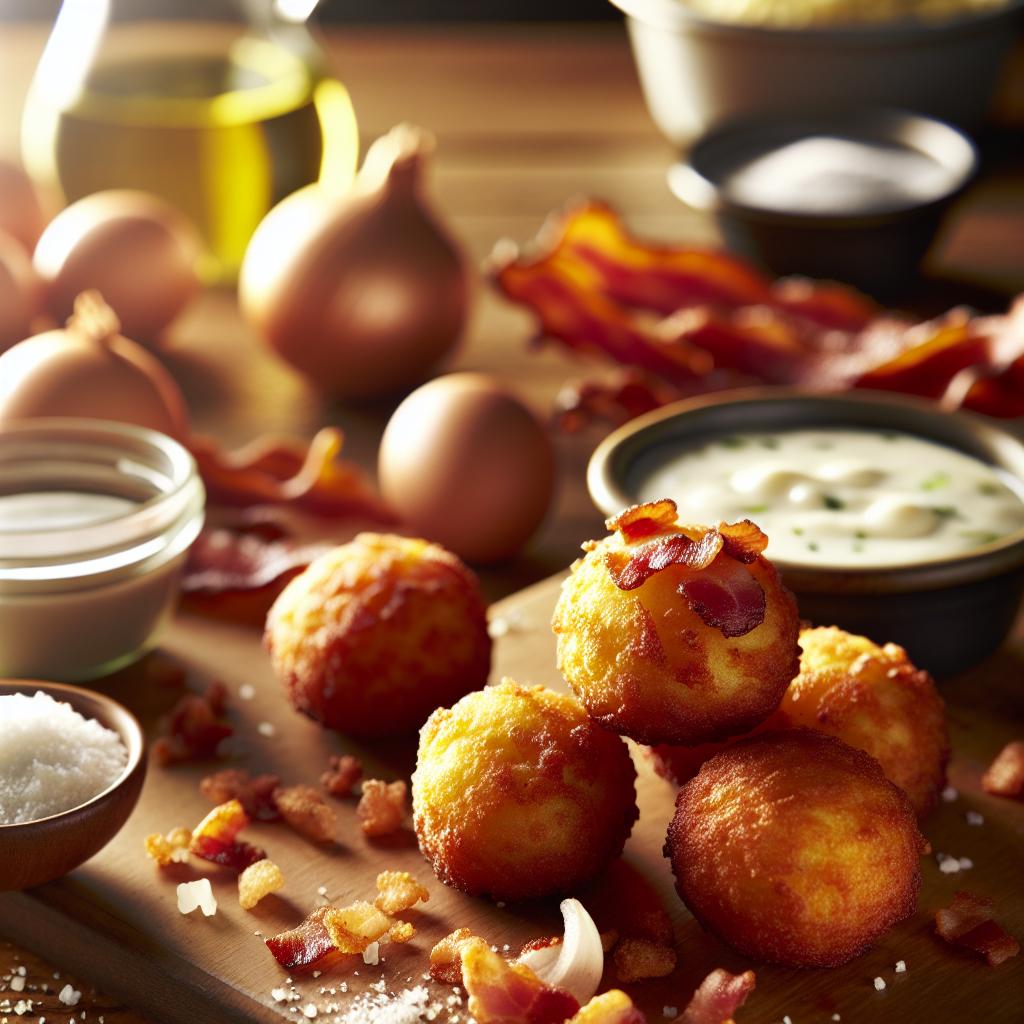 Bacon and Onion Hushpuppies