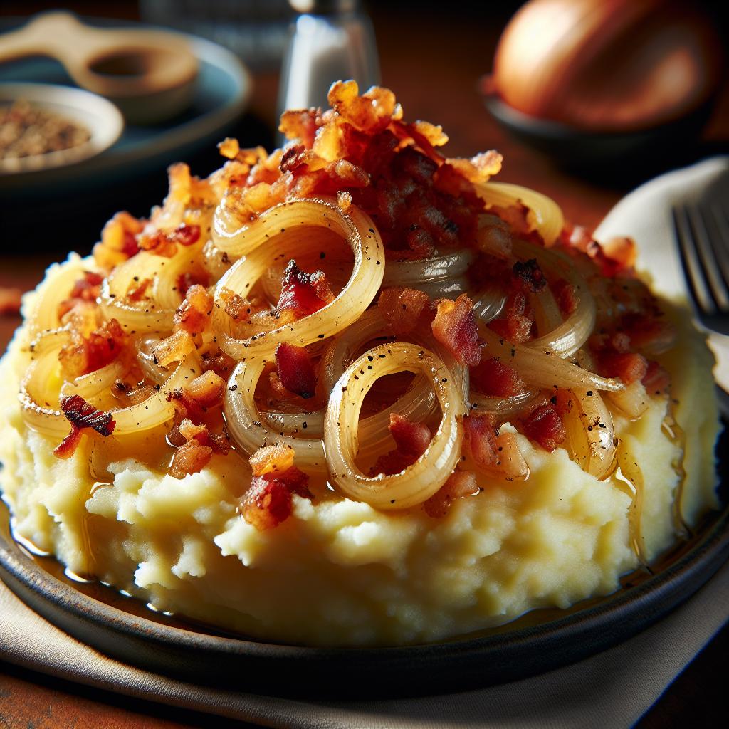 bacon and onion mashed potatoes